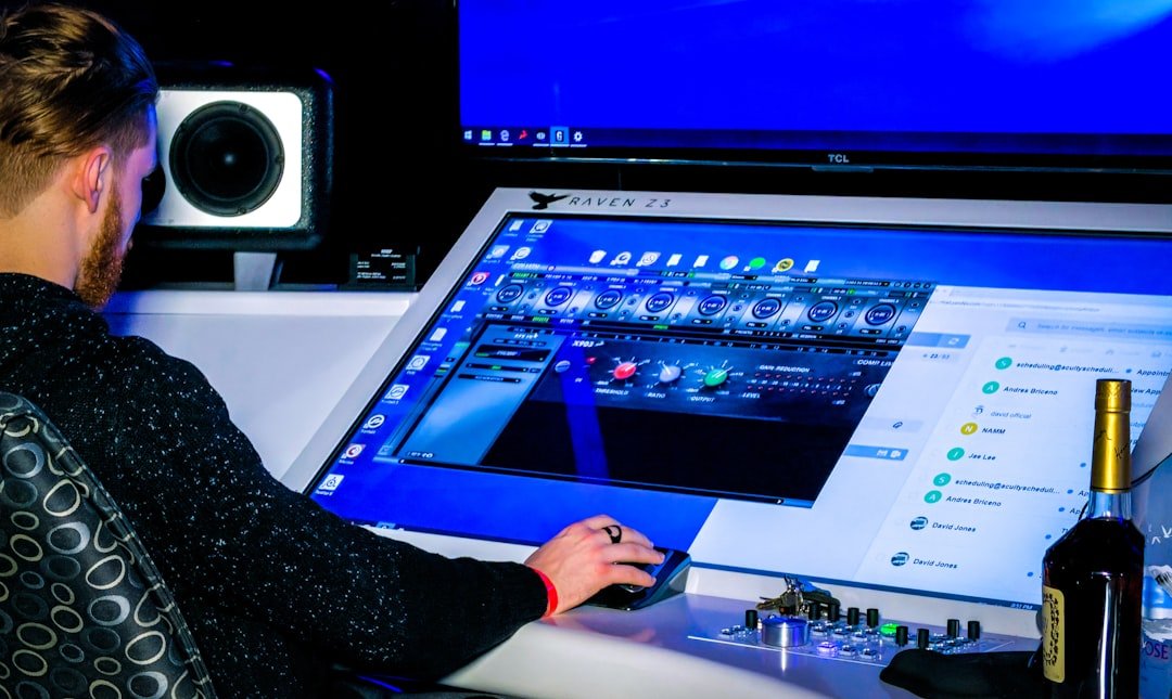 private-party-02 A sounds engineer works on a song using one of the few Slate Raven 23 Production Units in the United States.